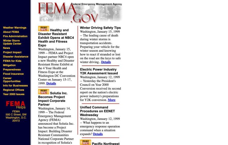 Original Home page