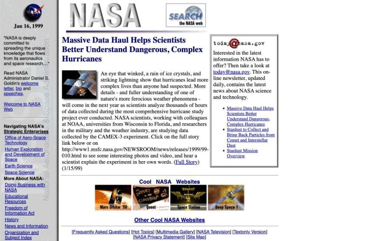Original Home page